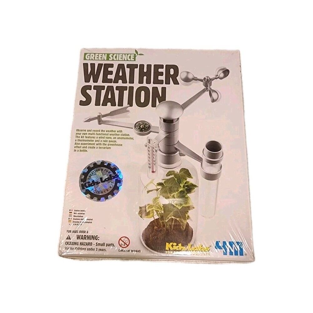 NIB 4M KIDZ LABS SCIENCE WEATHER STATION Homeschool LEARN TOY STEM FUN KIDS